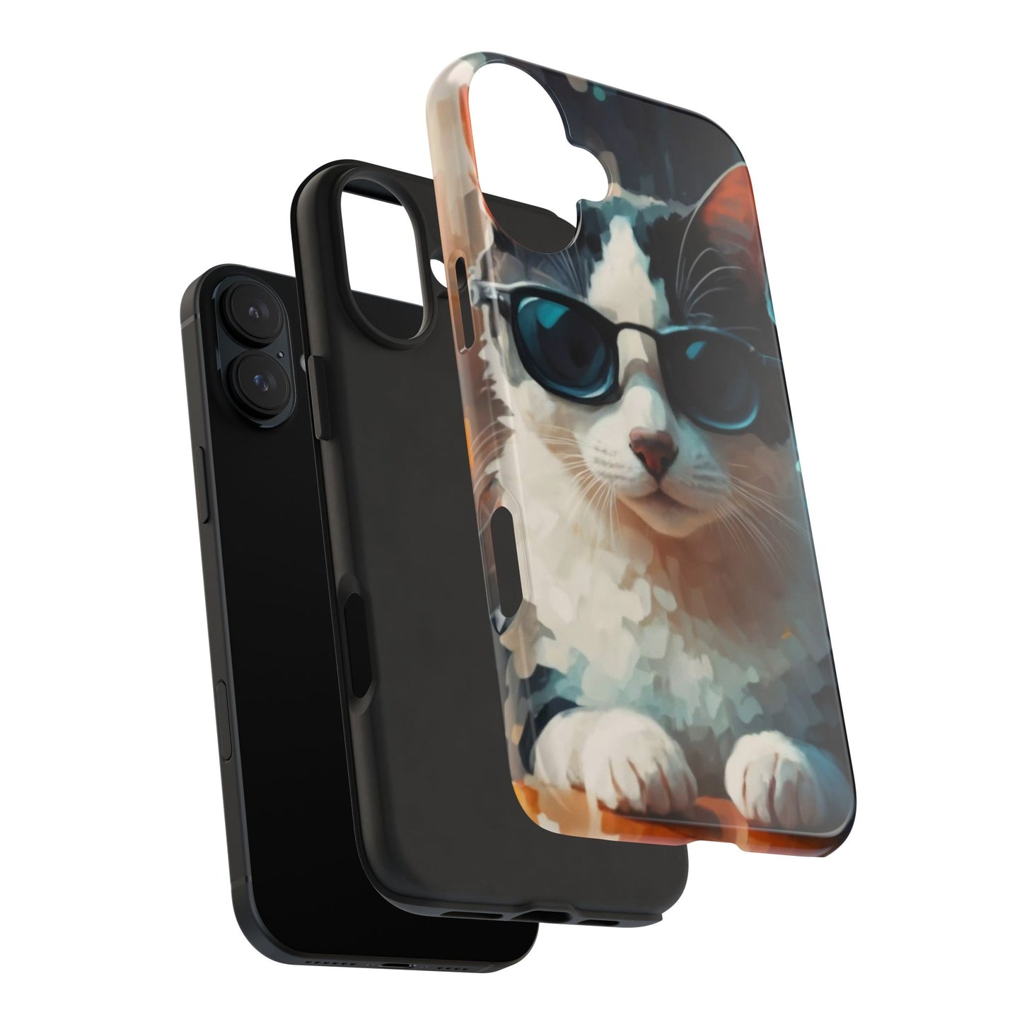 CoolCat Dinner Date Tough Phone Case