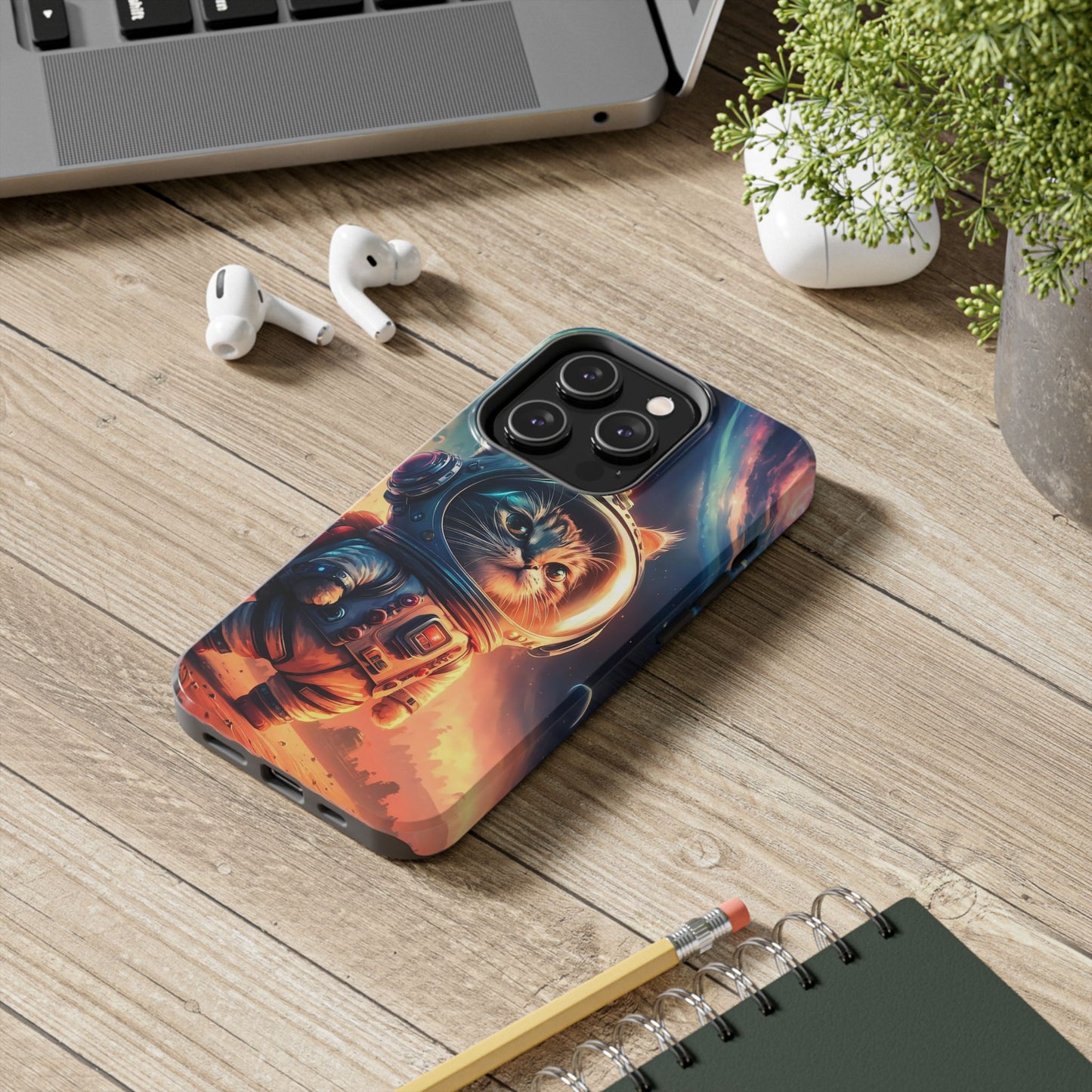 Cosmic Kitty Space Explorer Tough Phone Case