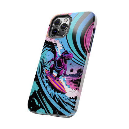 Cosmic T-Rex Surfer Adventure Tough Phone Case