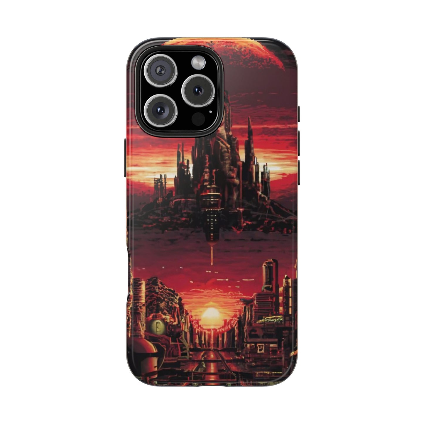 PixelVista Futuristic City Tough Phone Case