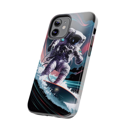 Cosmic Crest Astronaut Wave Rider Tough Phone Case