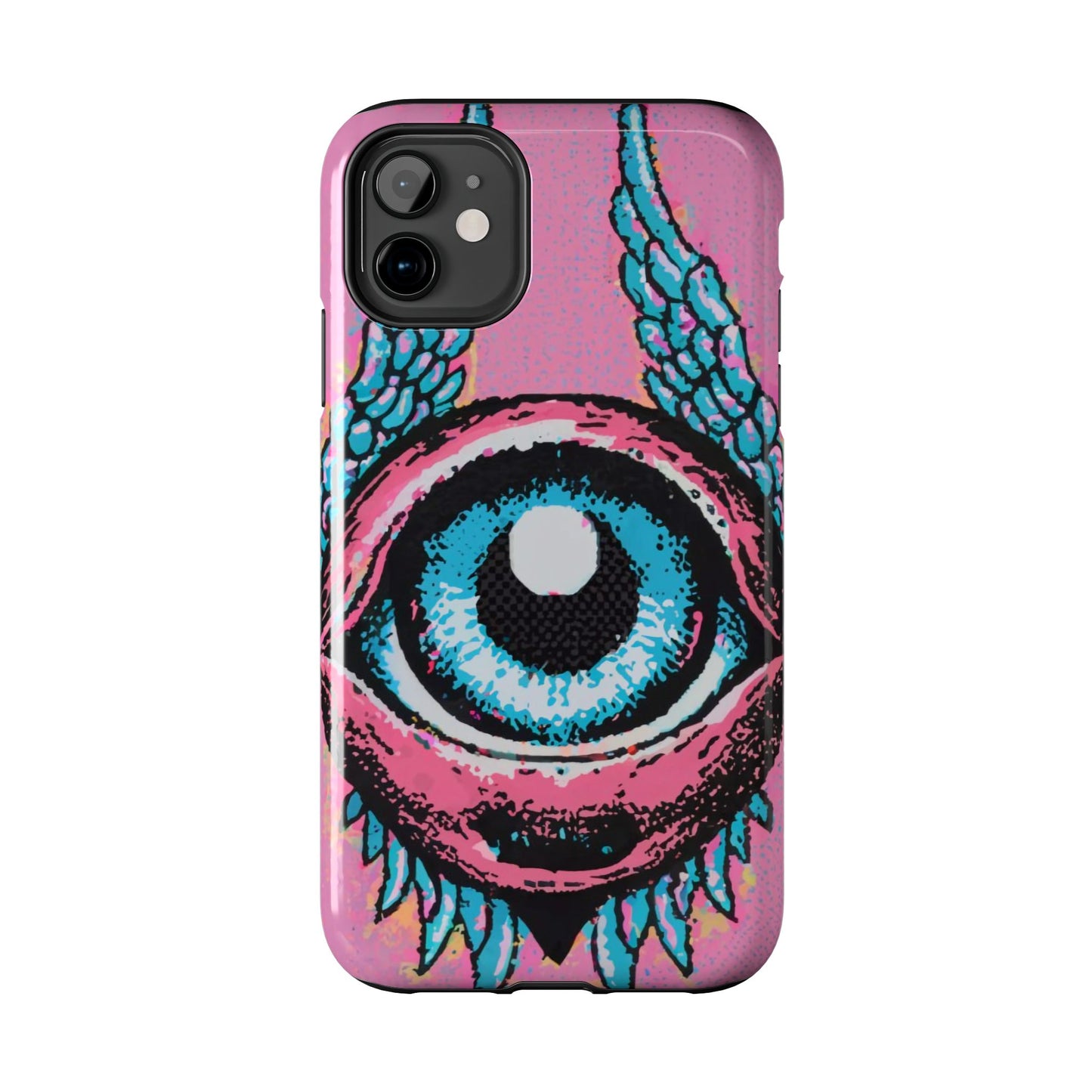 Halftone Horizon Eyeball iPhone Case