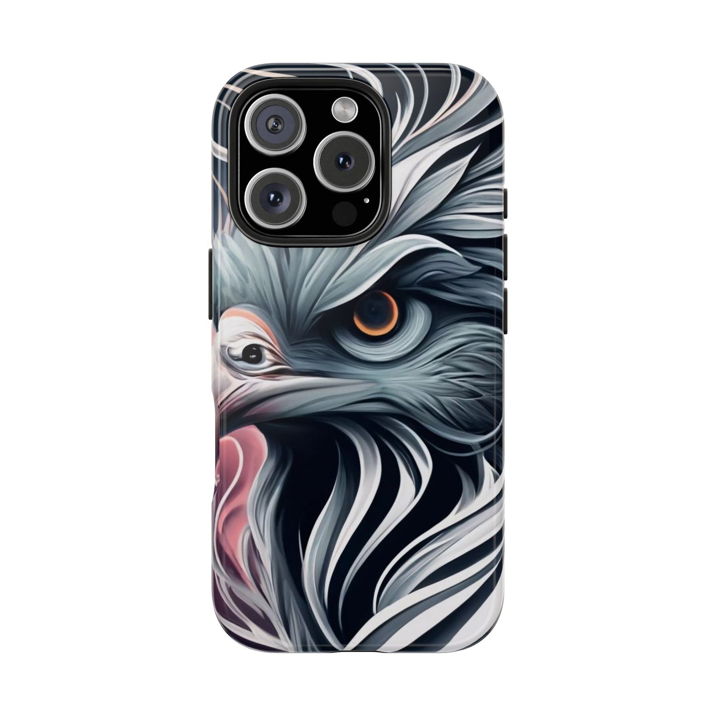 AviarySwirls Monochrome Bird Tough Phone Case