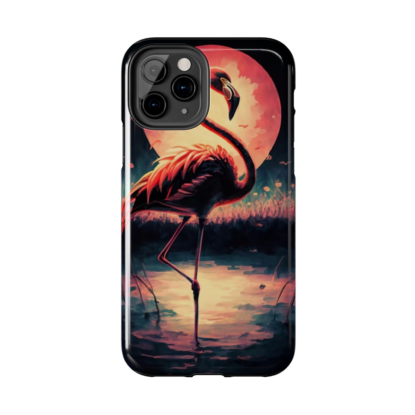 Sunset Flamingo Defender Case