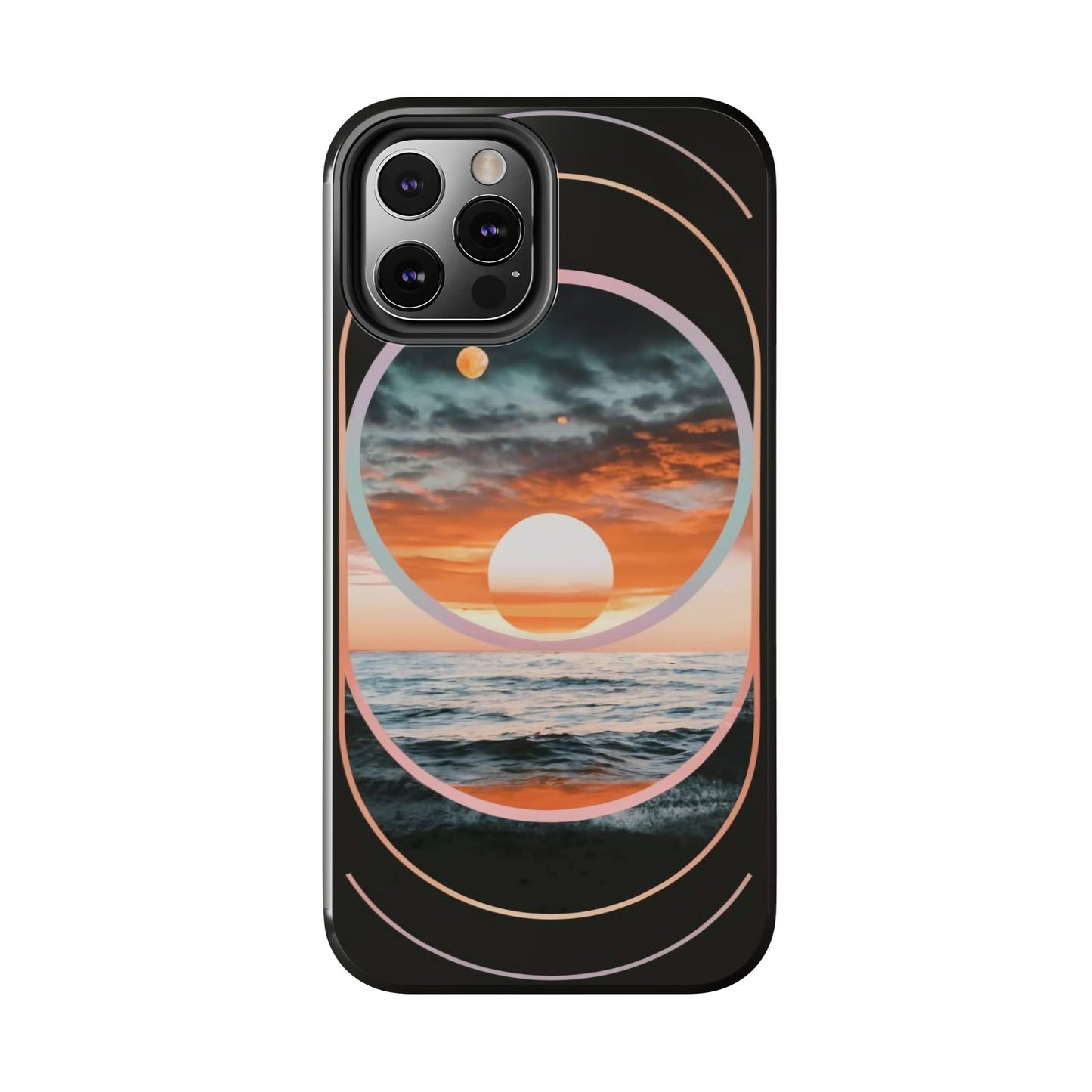 Fusion Sunset Abstract Art Tough Phone Case