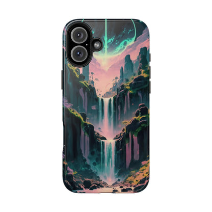 Moonfall Cascades Night View Tough Phone Case