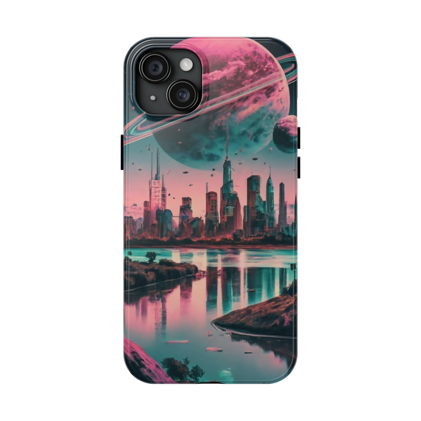 Celestial Cityscape Aerial View Tough Phone Case