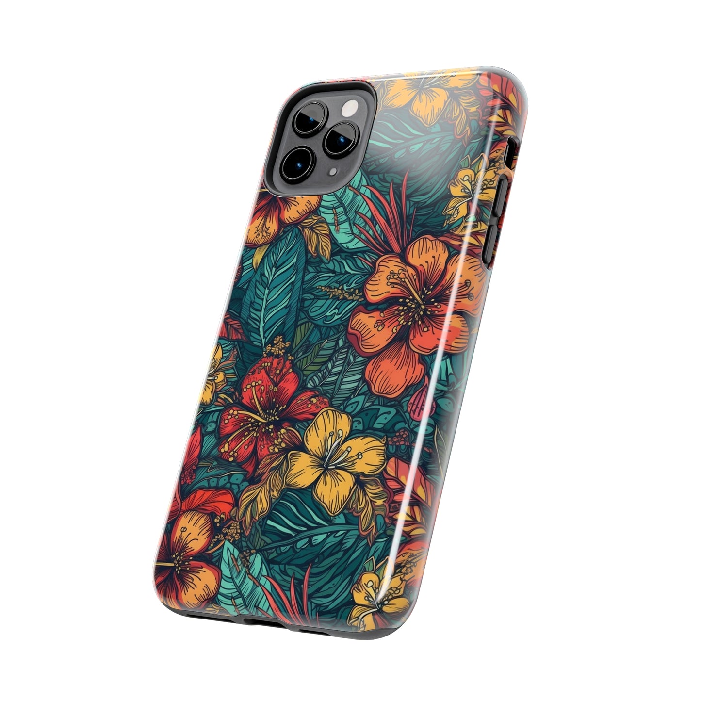 Radiant Frangipani - Hawaiian Tough Phone Case