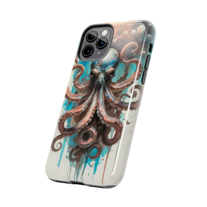 Serene Octopus Watercolor Tough Phone Case