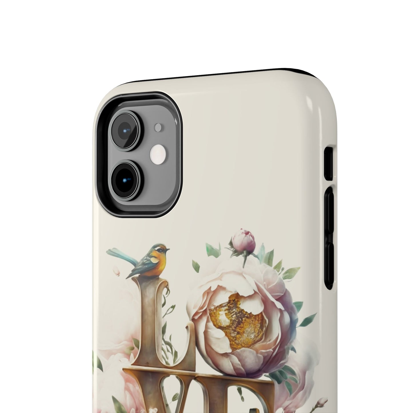 Lovebird and Bloom Watercolor Tough Phone Case