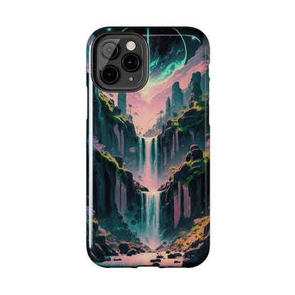 Moonfall Cascades Night View Tough Phone Case