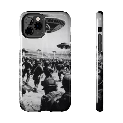 RetroWar UFO Encounter Tough Phone Case