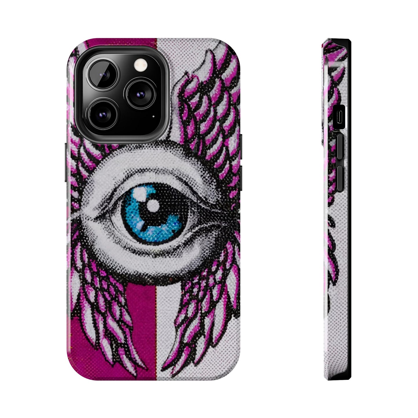 Dual-Tone Winged Eye iPhone Case