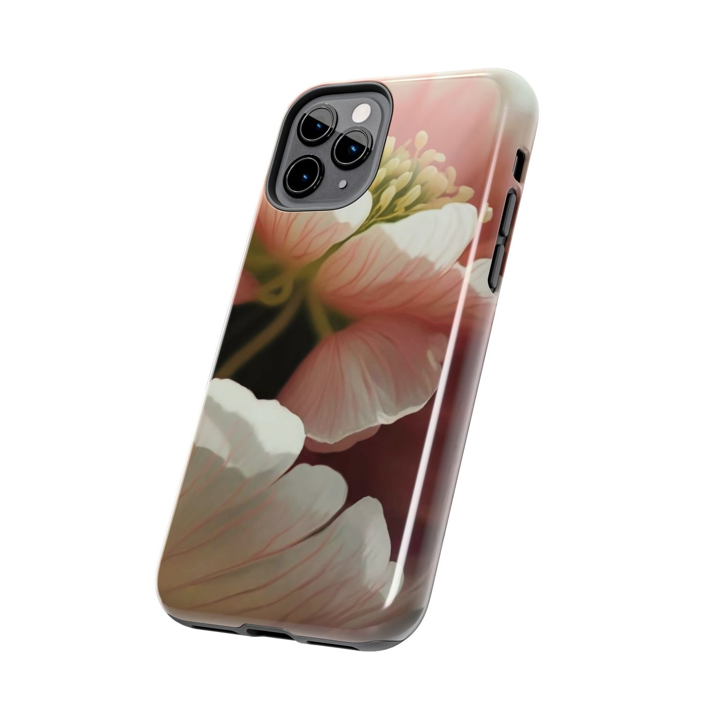 Pink Petal Watercolor Bloom Tough Phone Case