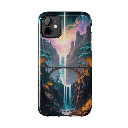 Midnight Cascade Blue Moon Tough Phone Case