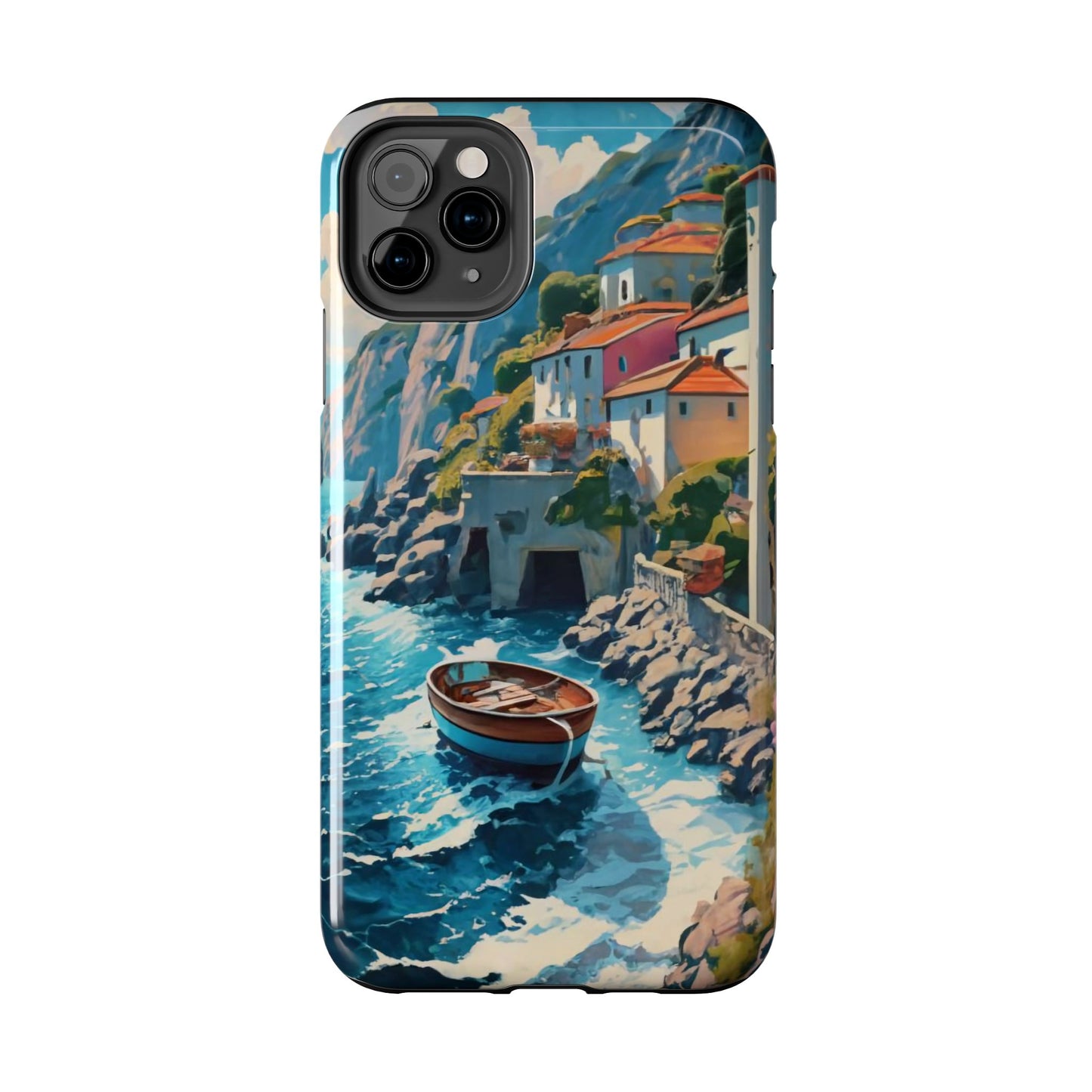 Coastal Dreamscape Boat Tough Phone Case