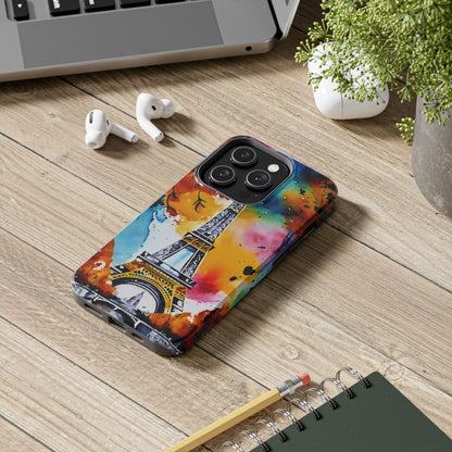 Vibrant Twilight Eiffel Defender Case