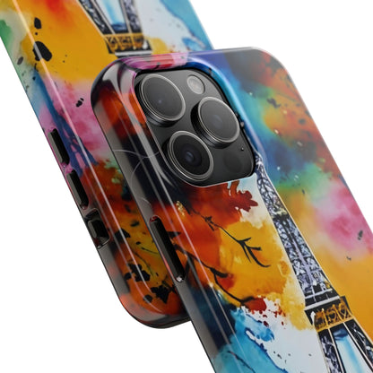 Vibrant Twilight Eiffel Defender Case