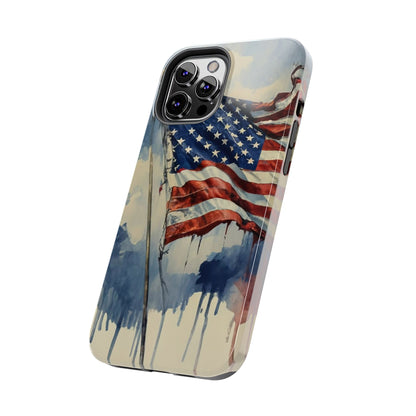 Tattered Glory American Flag Tough Phone Case