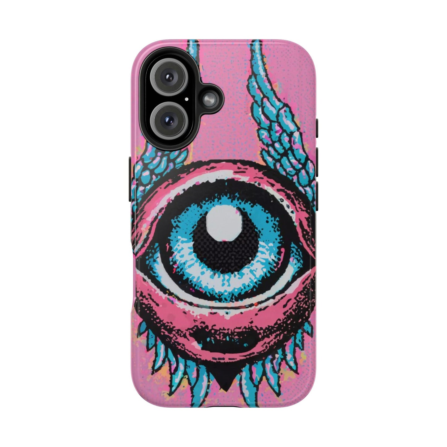 Halftone Horizon Eyeball iPhone Case