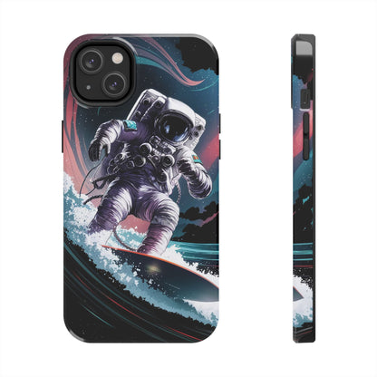 Cosmic Crest Astronaut Wave Rider Tough Phone Case