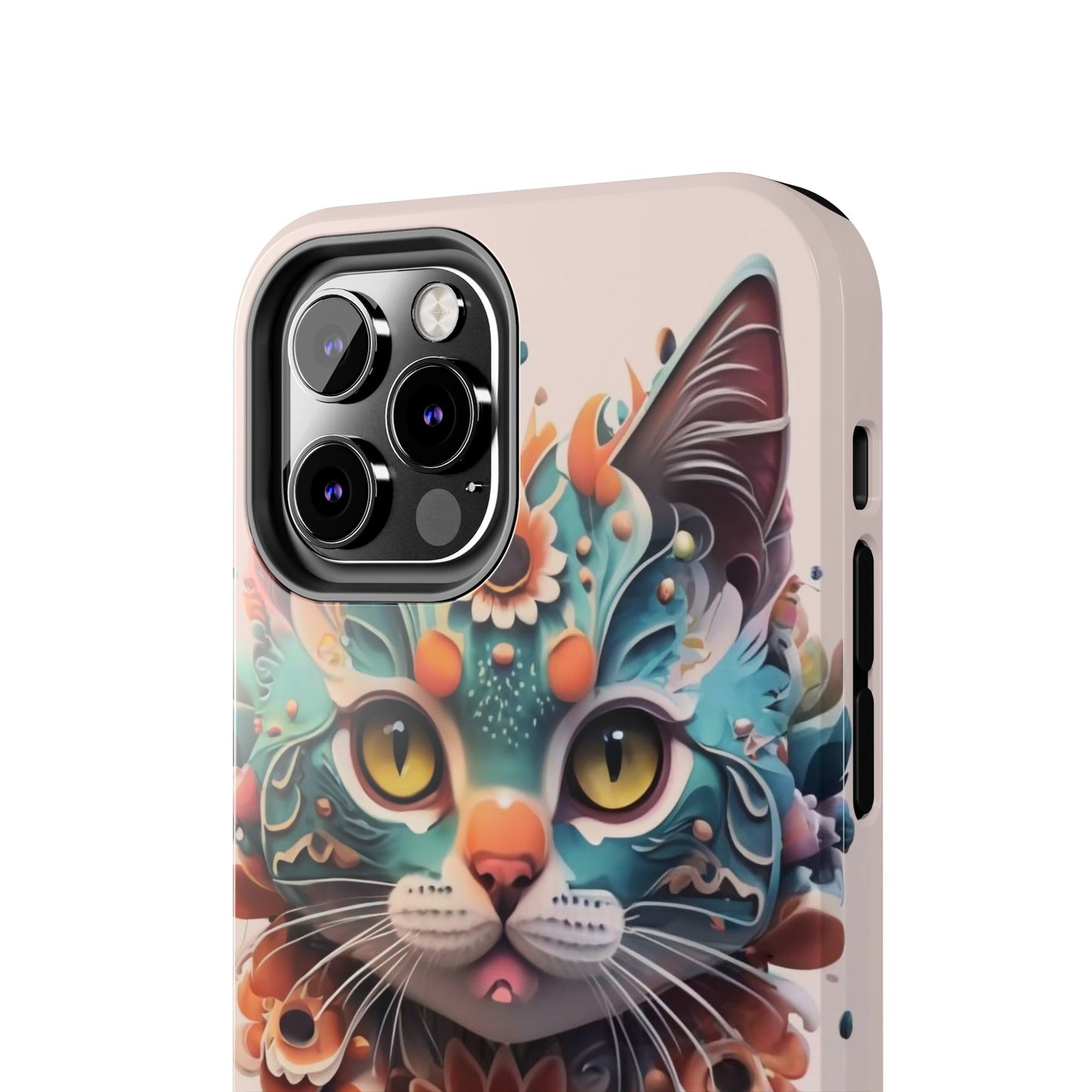 Floral Feline Armor Case