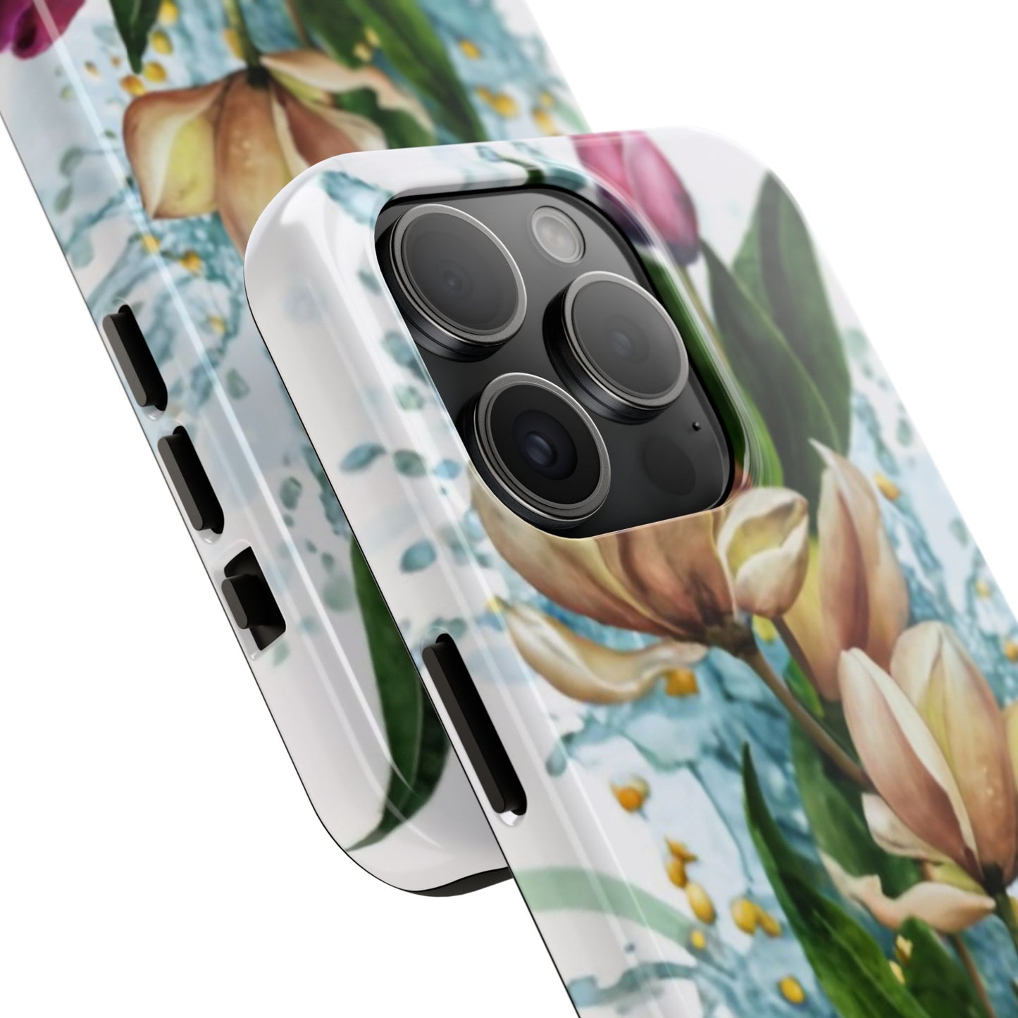 Blossom Splash Watercolor Floral Tough Phone Case