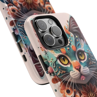 Floral Feline Armor Case