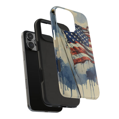 Tattered Glory American Flag Tough Phone Case