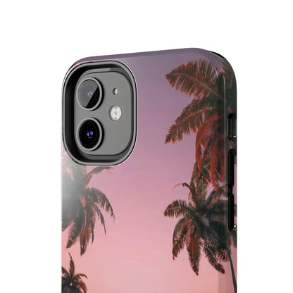 Golden Horizon Palm Sunset Tough Phone Case