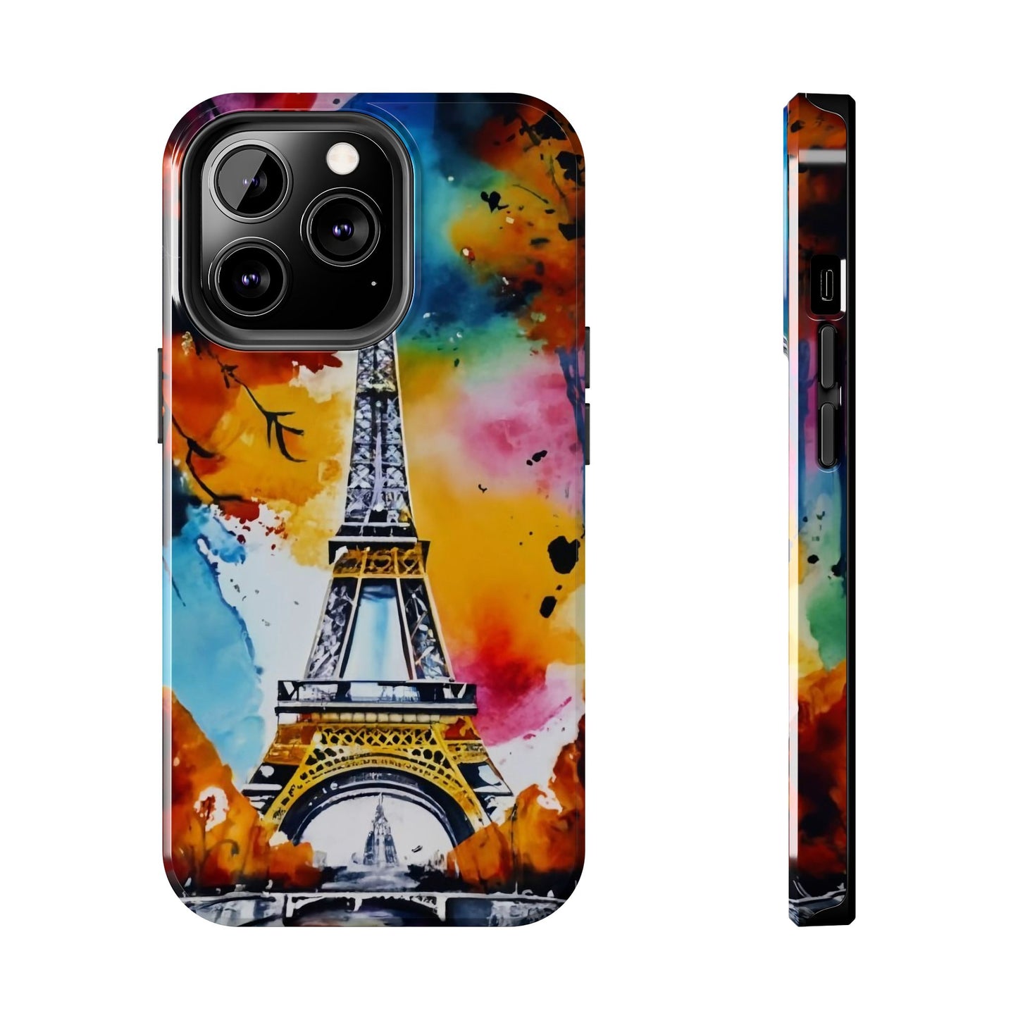 Vibrant Twilight Eiffel Defender Case