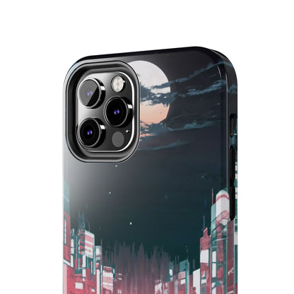 Moonlit Waterfront City Night Tough Phone Case