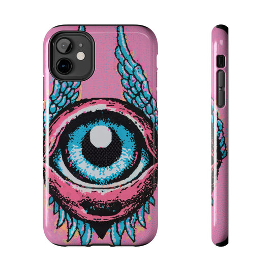 Halftone Horizon Eyeball iPhone Case