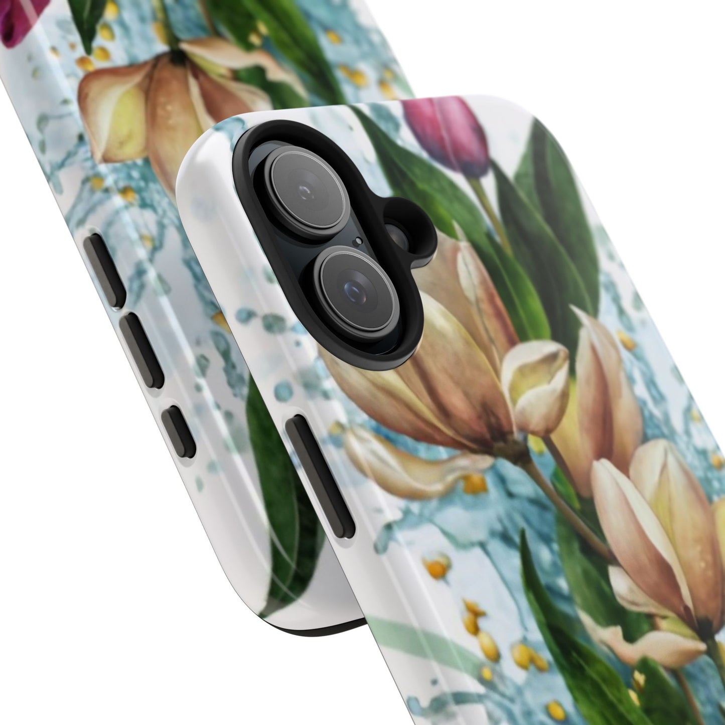 Blossom Splash Watercolor Floral Tough Phone Case