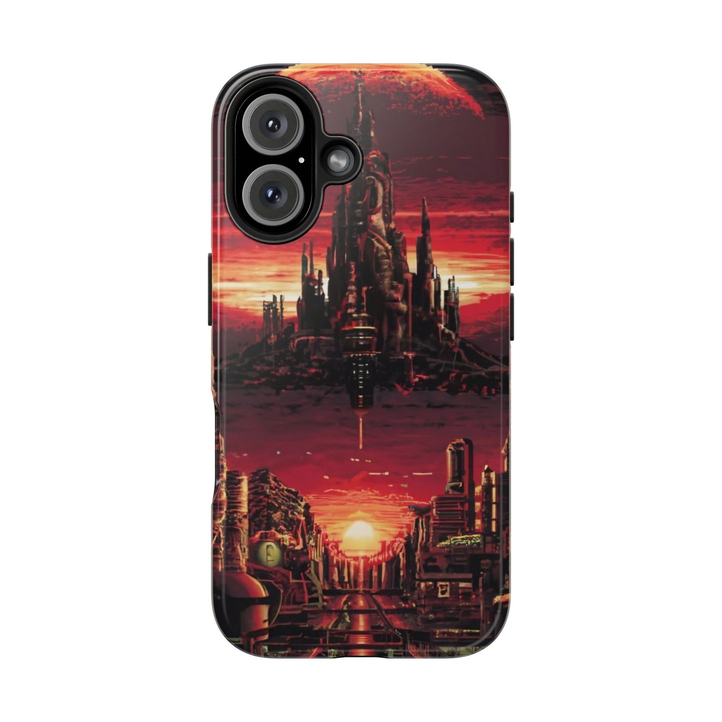 PixelVista Futuristic City Tough Phone Case