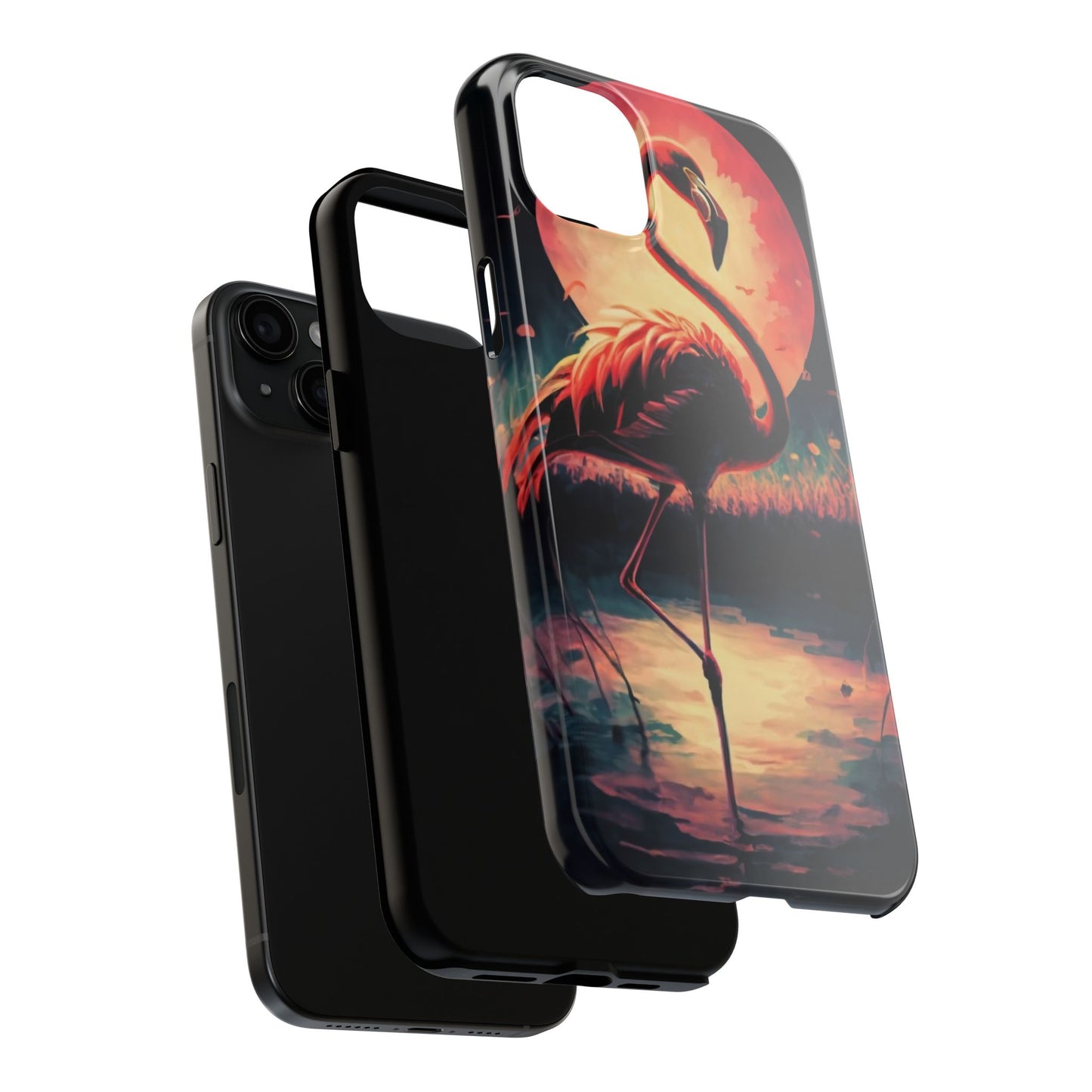 Sunset Flamingo Defender Case