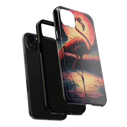Sunset Flamingo Defender Case