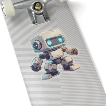 Off-White Blocky Robot Vinyl Sticker