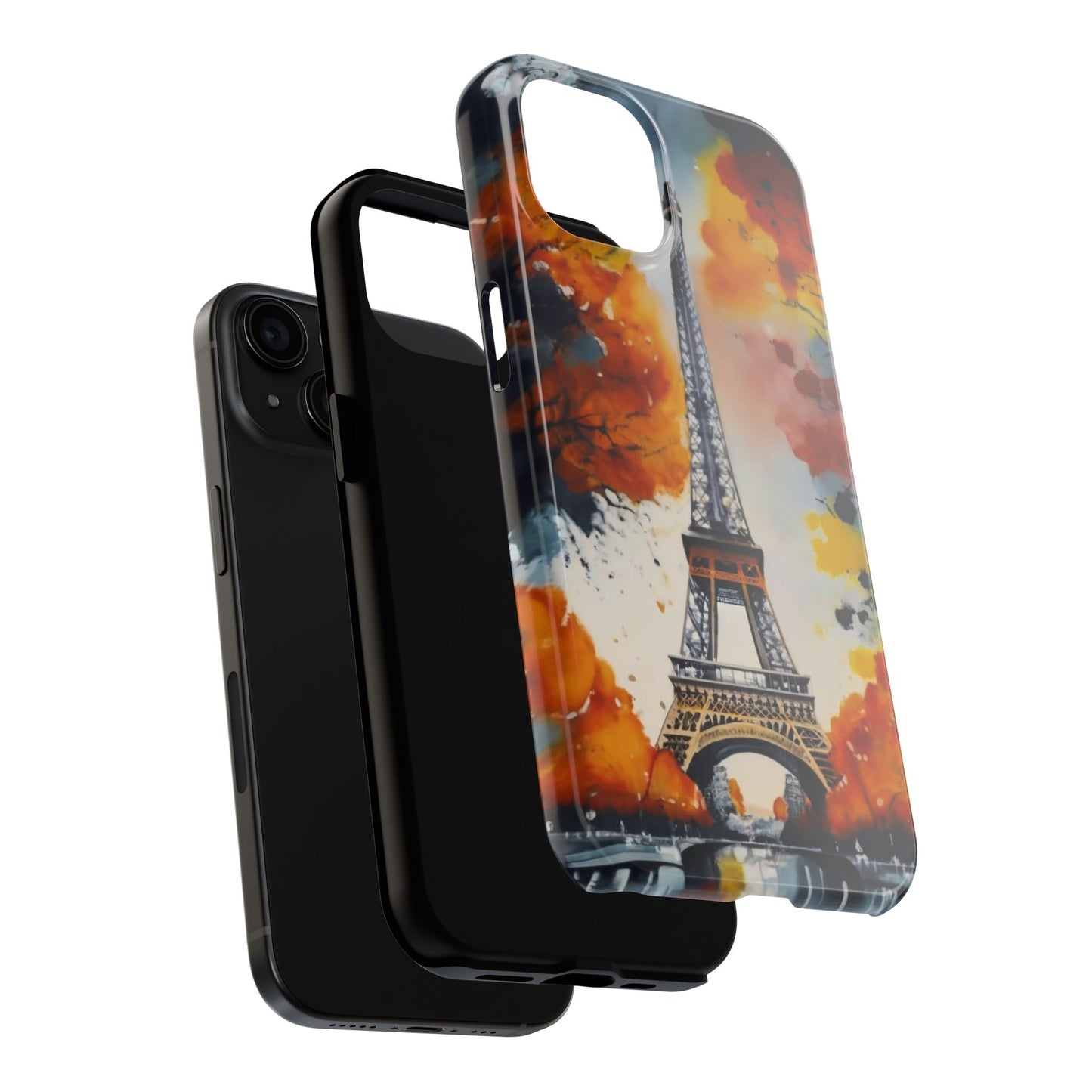 Watercolor Eiffel Twilight Defender Case