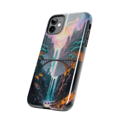 Midnight Cascade Blue Moon Tough Phone Case