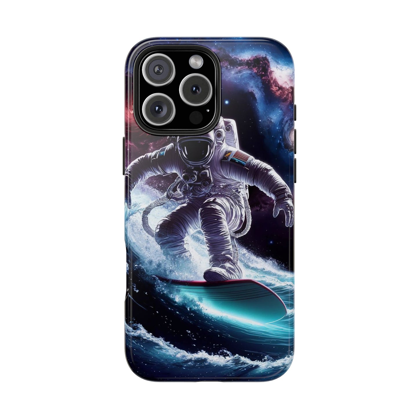 Galactic Wave Rider Astronaut Tough Phone Case