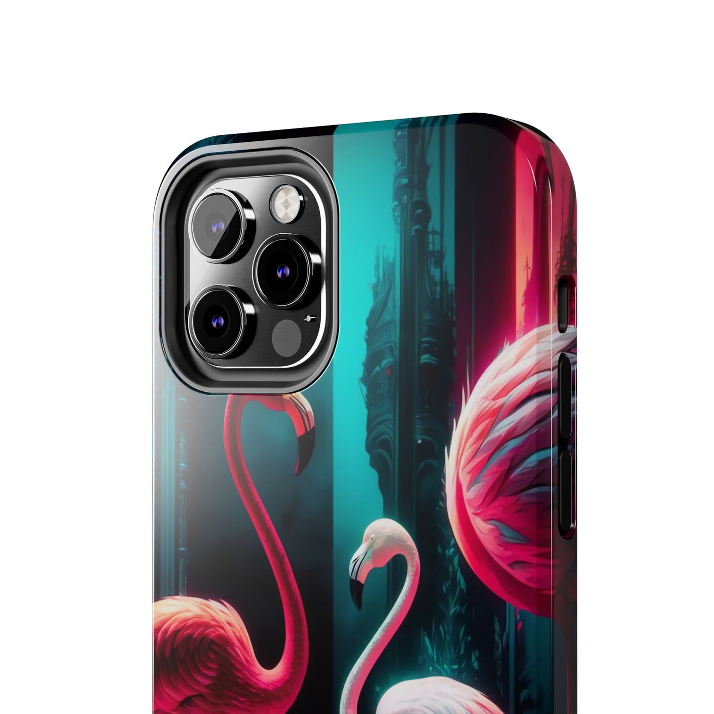 Vibrant Flamingo Gathering Tough Phone Case