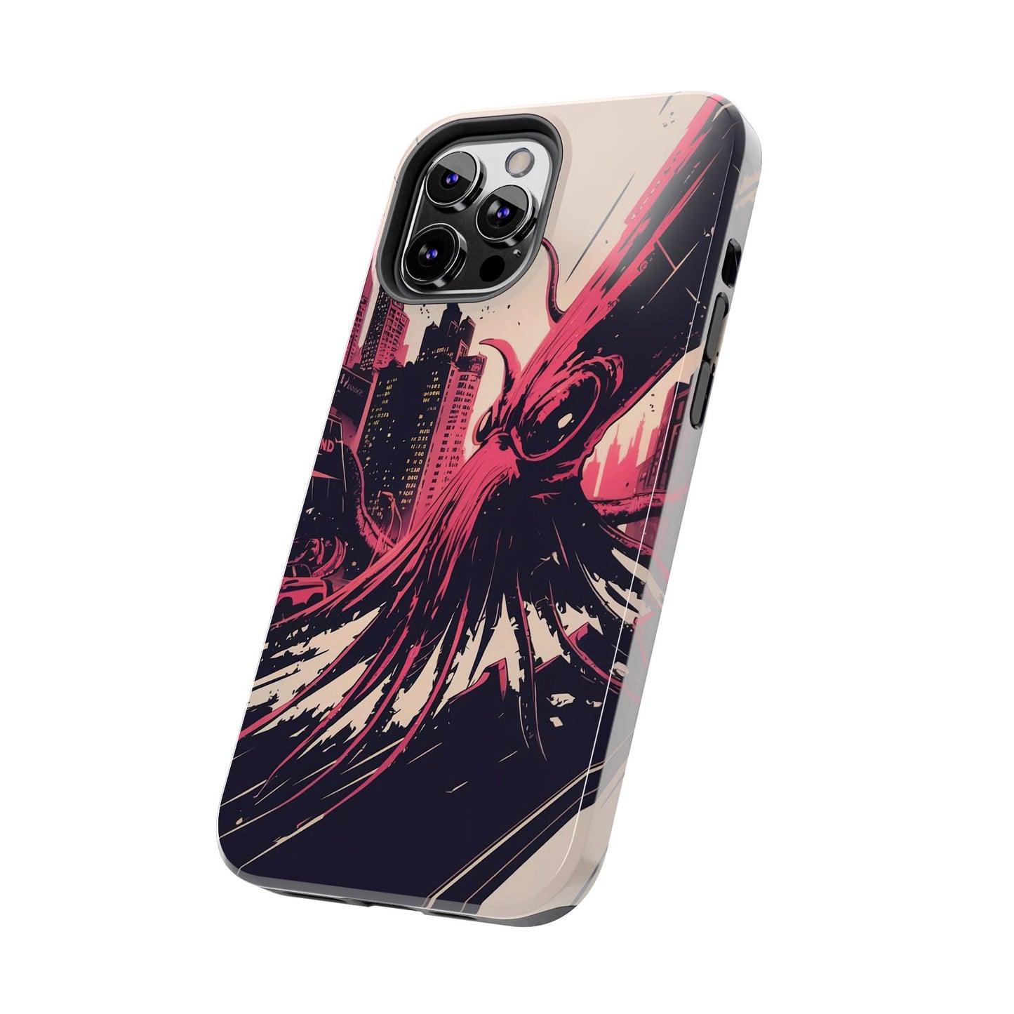 Kraken Rampage Cityscape Tough Phone Case