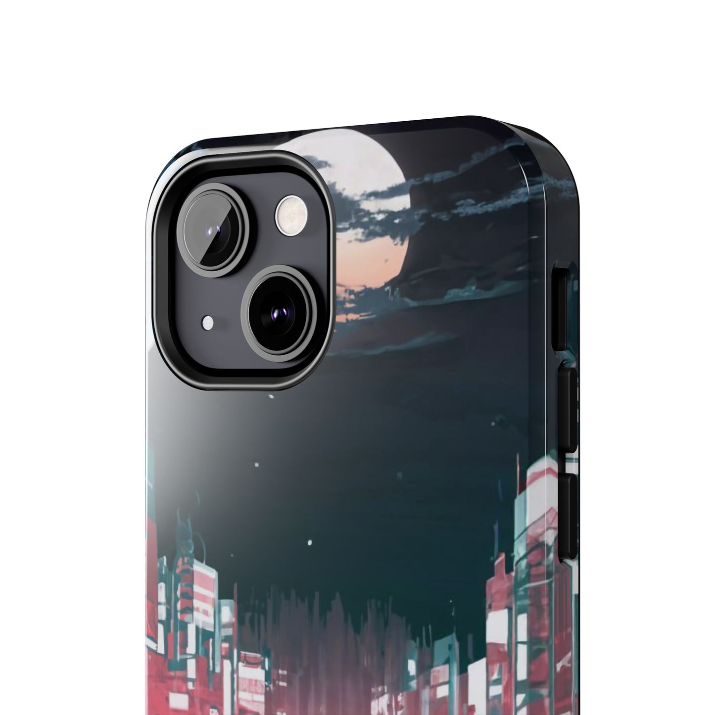 Moonlit Waterfront City Night Tough Phone Case