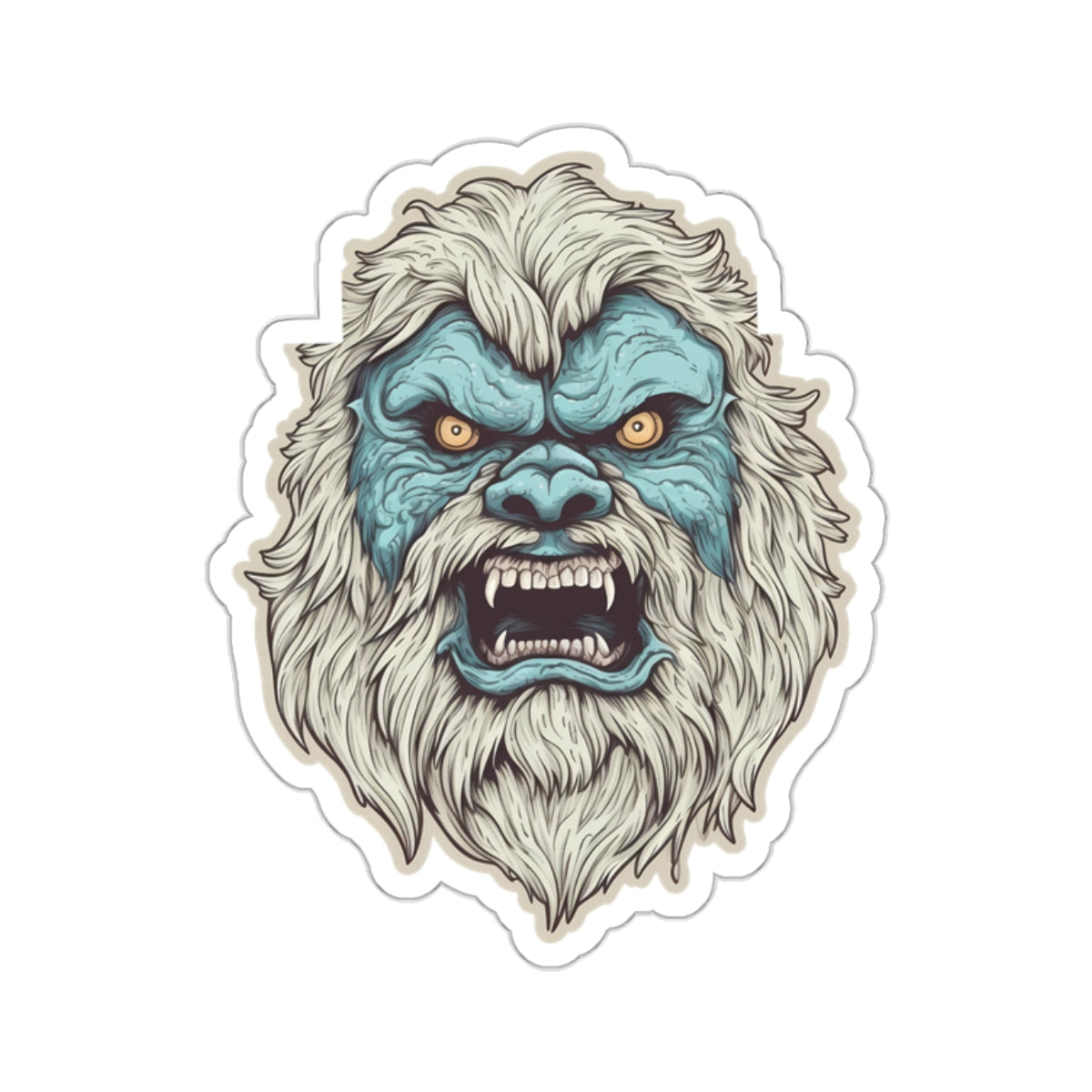 Ferocious Yeti Fury Sticker