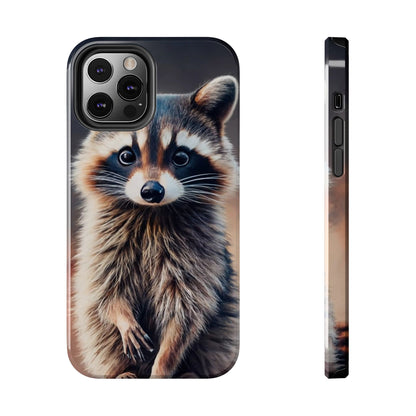 Abstract Raccoon Charm Tough Phone Case