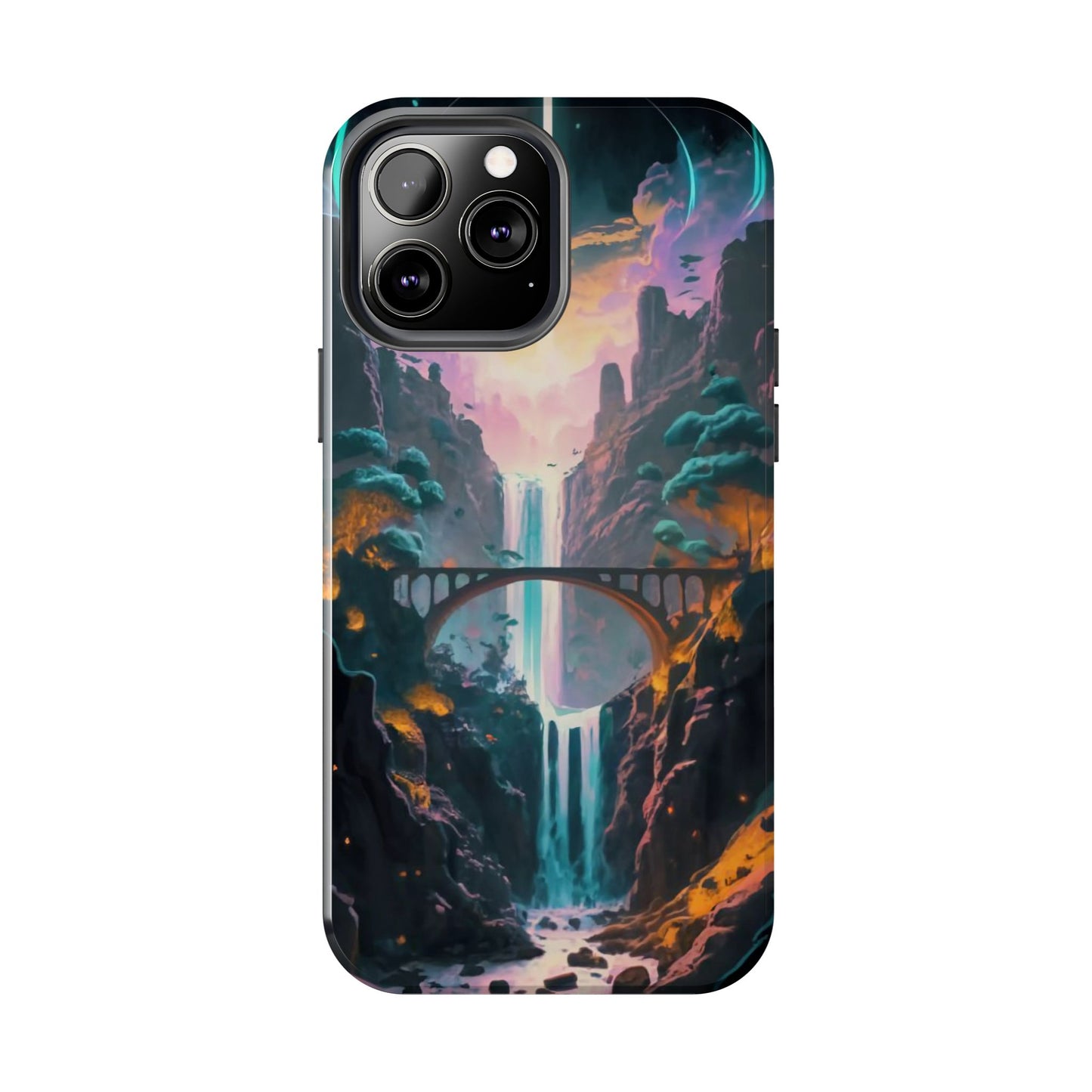 Midnight Cascade Blue Moon Tough Phone Case