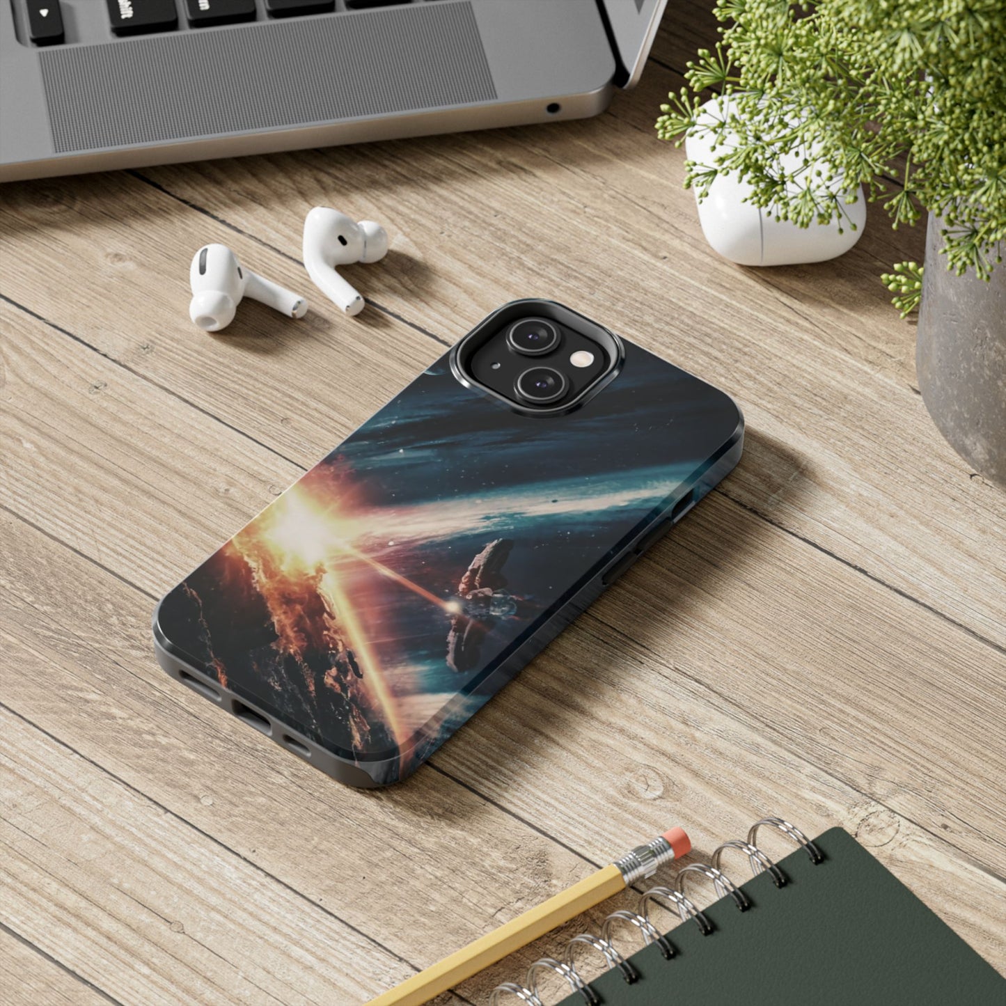 Celestial Voyage Space Scene Tough Phone Case