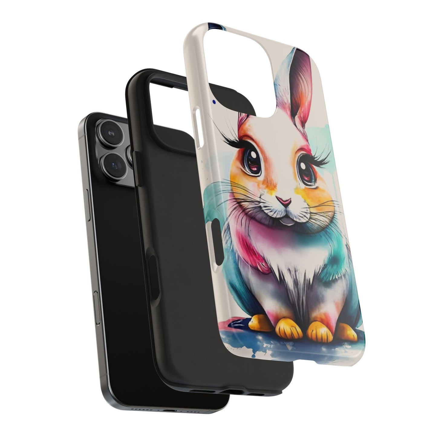 Minimalist Bunny Abstract Art Tough Phone Case