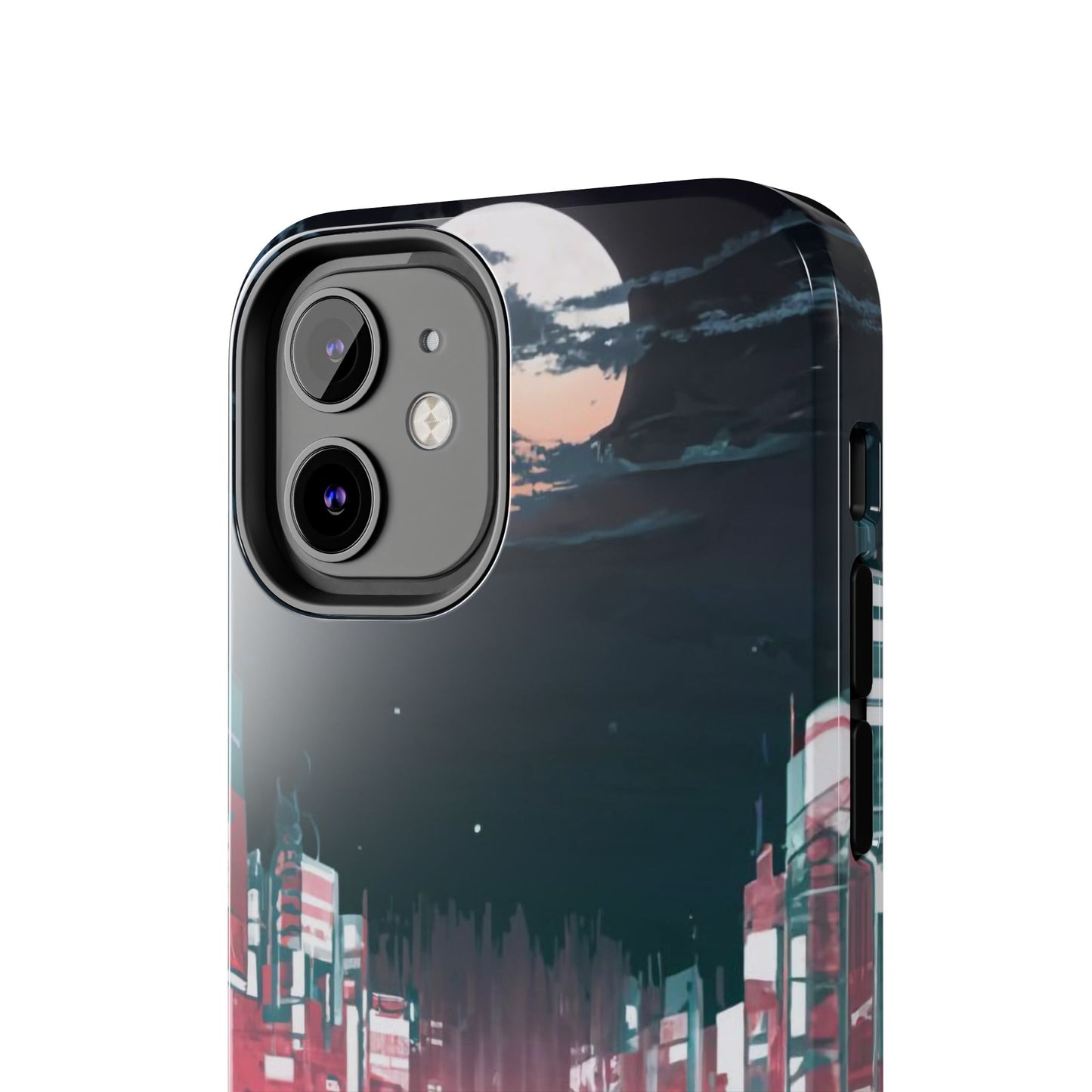 Moonlit Waterfront City Night Tough Phone Case